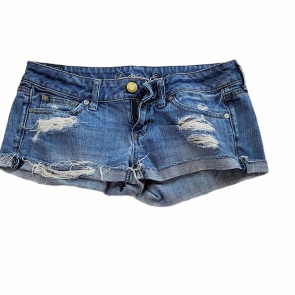 American Eagle Distressed Denim Shorts - Picture 1 of 4